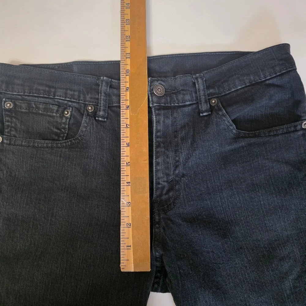 Levis 511 Slim Fit Jeans Mens 32x30 Black Denim Straight Leg Casual 511-0168